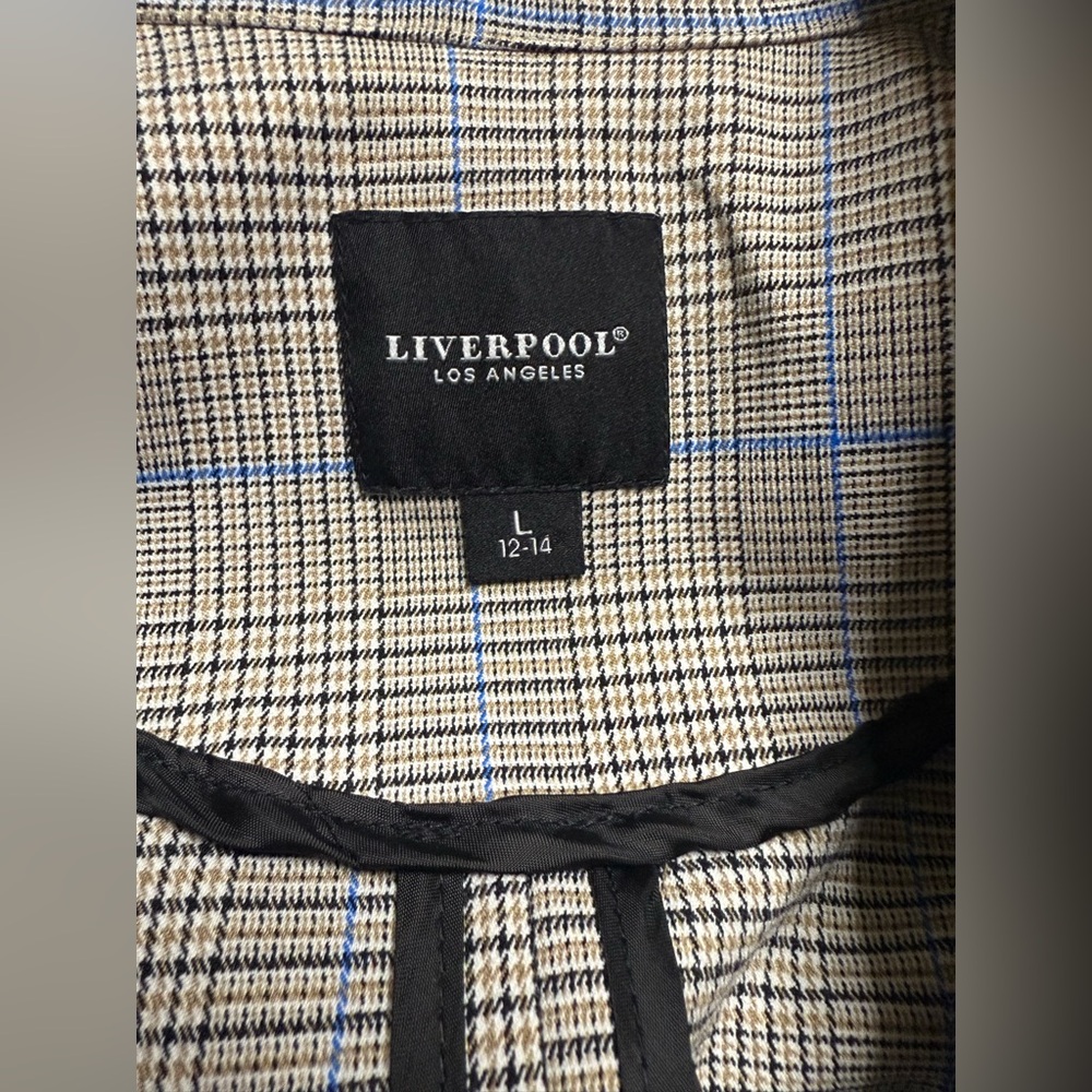Liverpool Gray Plaid Blazer - Picture 3 of 4